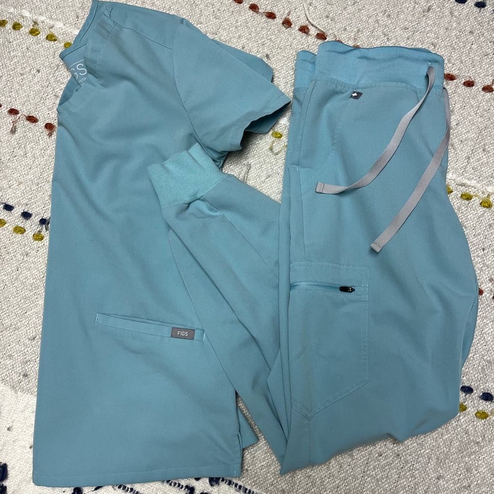 Figs Seaglass original Set XS top S bottoms